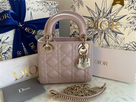 lady dior pink small|dior mini lotus pearlescent.